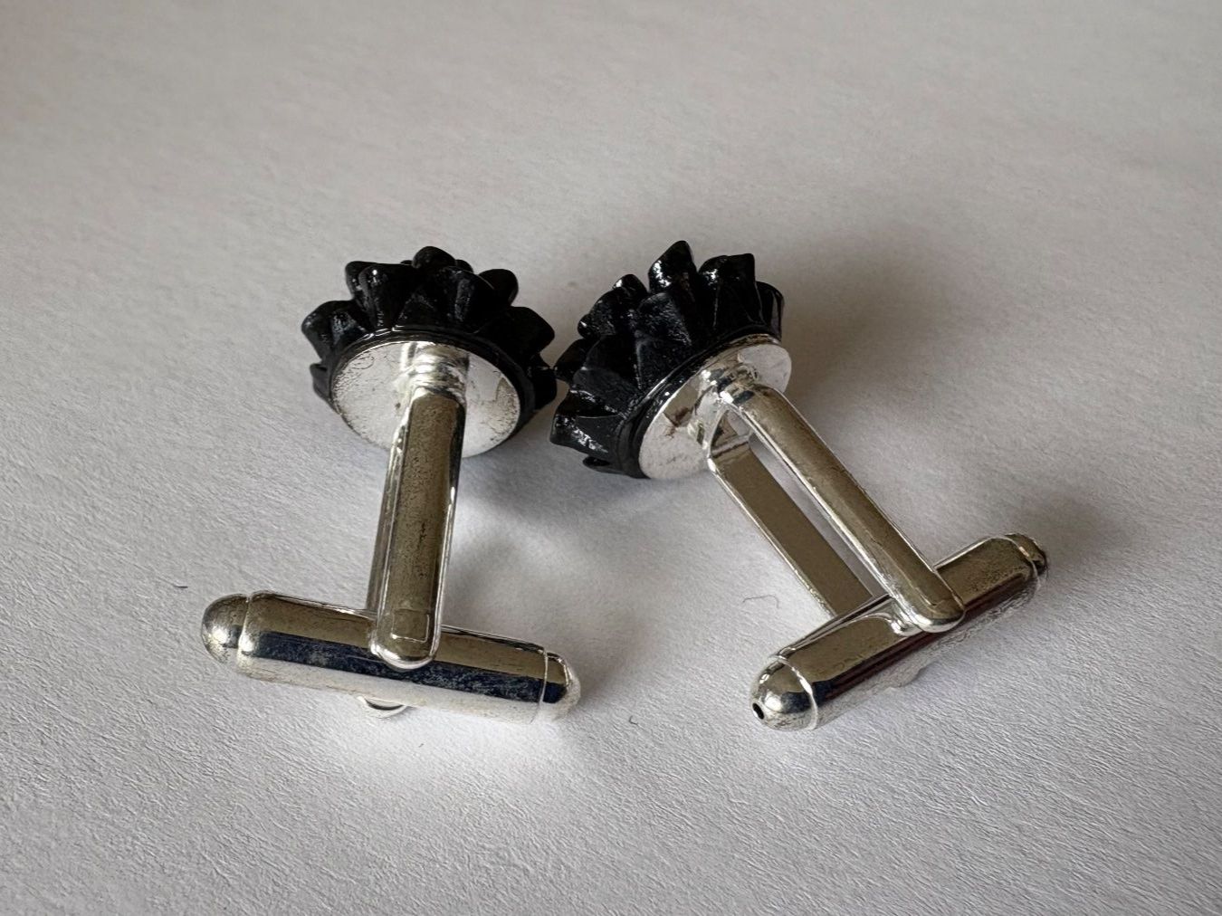 Manschettenknöpfe: Handmade flower Cufflinks - black – Neu (gemäss Beschreibung) aus Adliswil von fashionholic 1