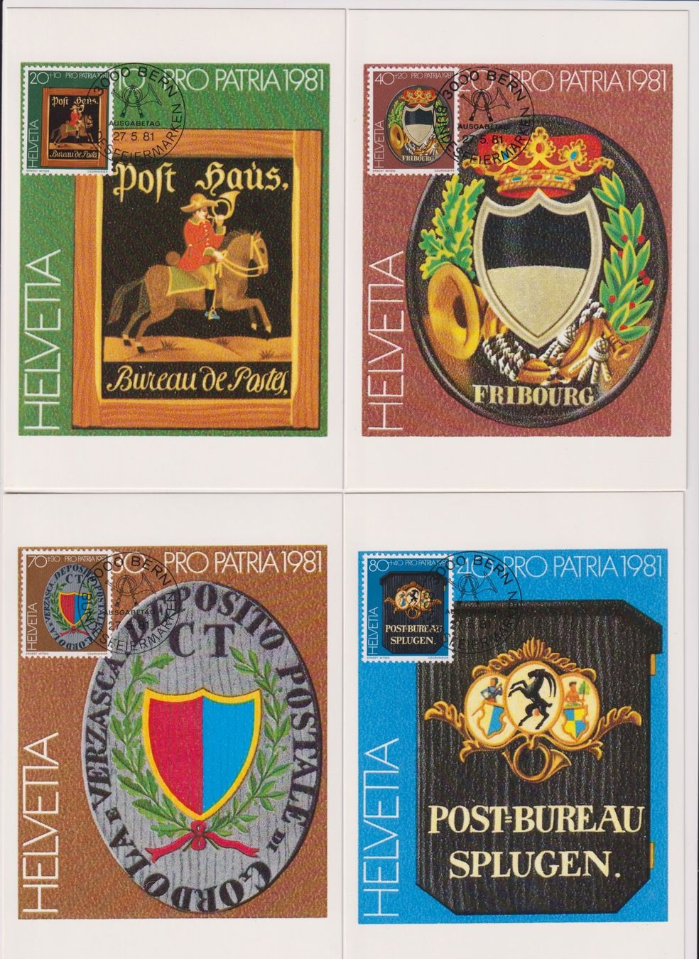 Tutti i francobolli: PP Maximumkarten 1979-1982 – Usato da Bellach venduto da qsearch 1