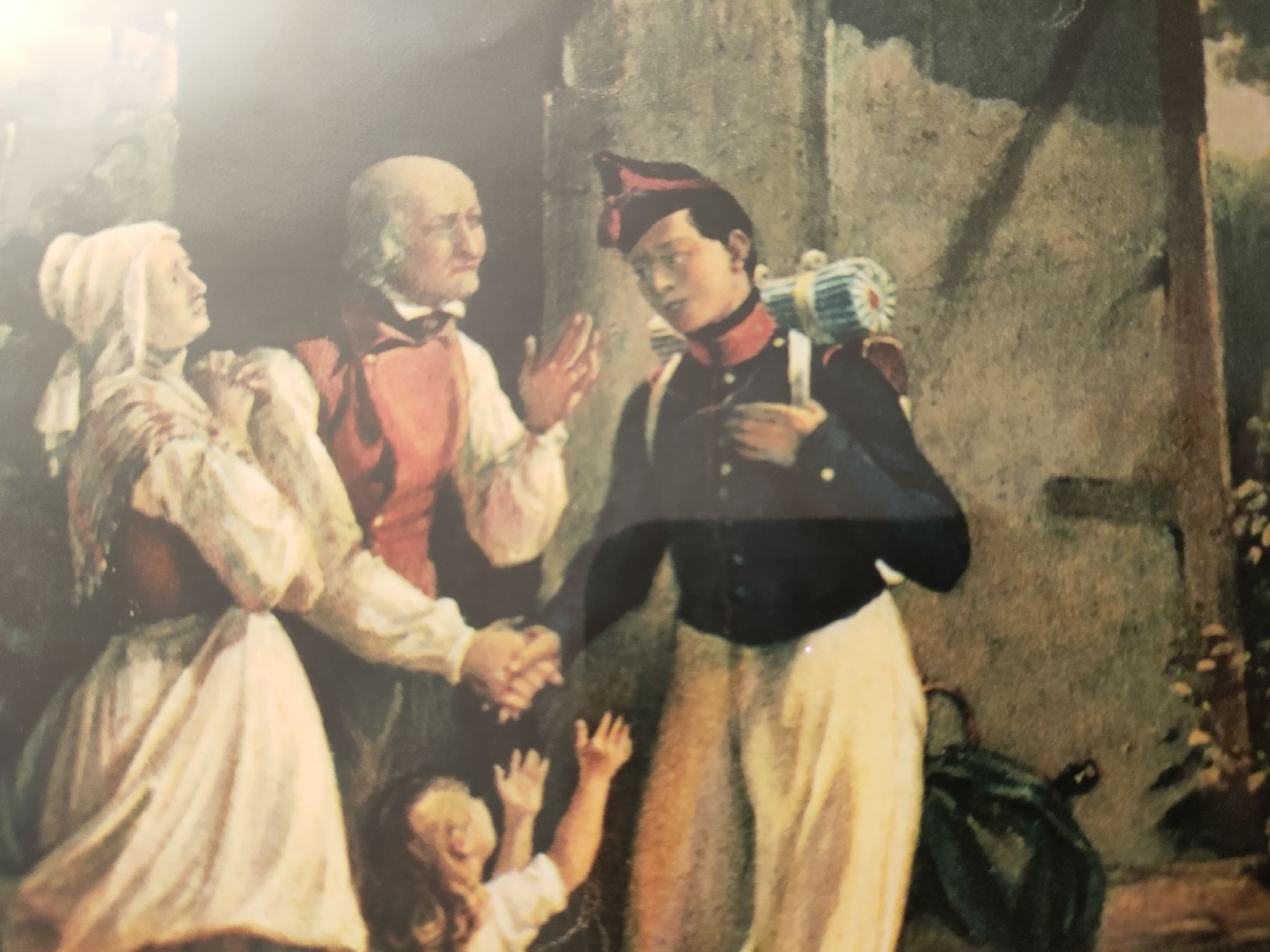 Foto & Immagini: Antikes Bild - Ländliche Szene – Usato da Gipf-Oberfrick venduto da minini 2