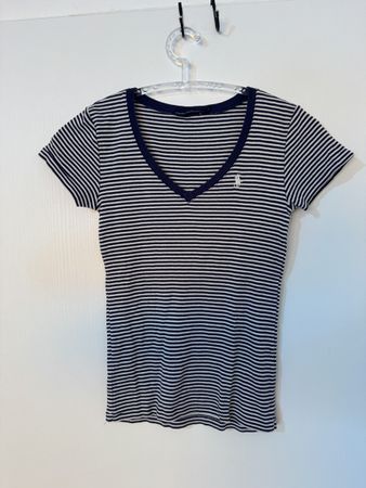 Ralph Lauren Damen T-Shirt gestreift Blau Weiss Grösse S