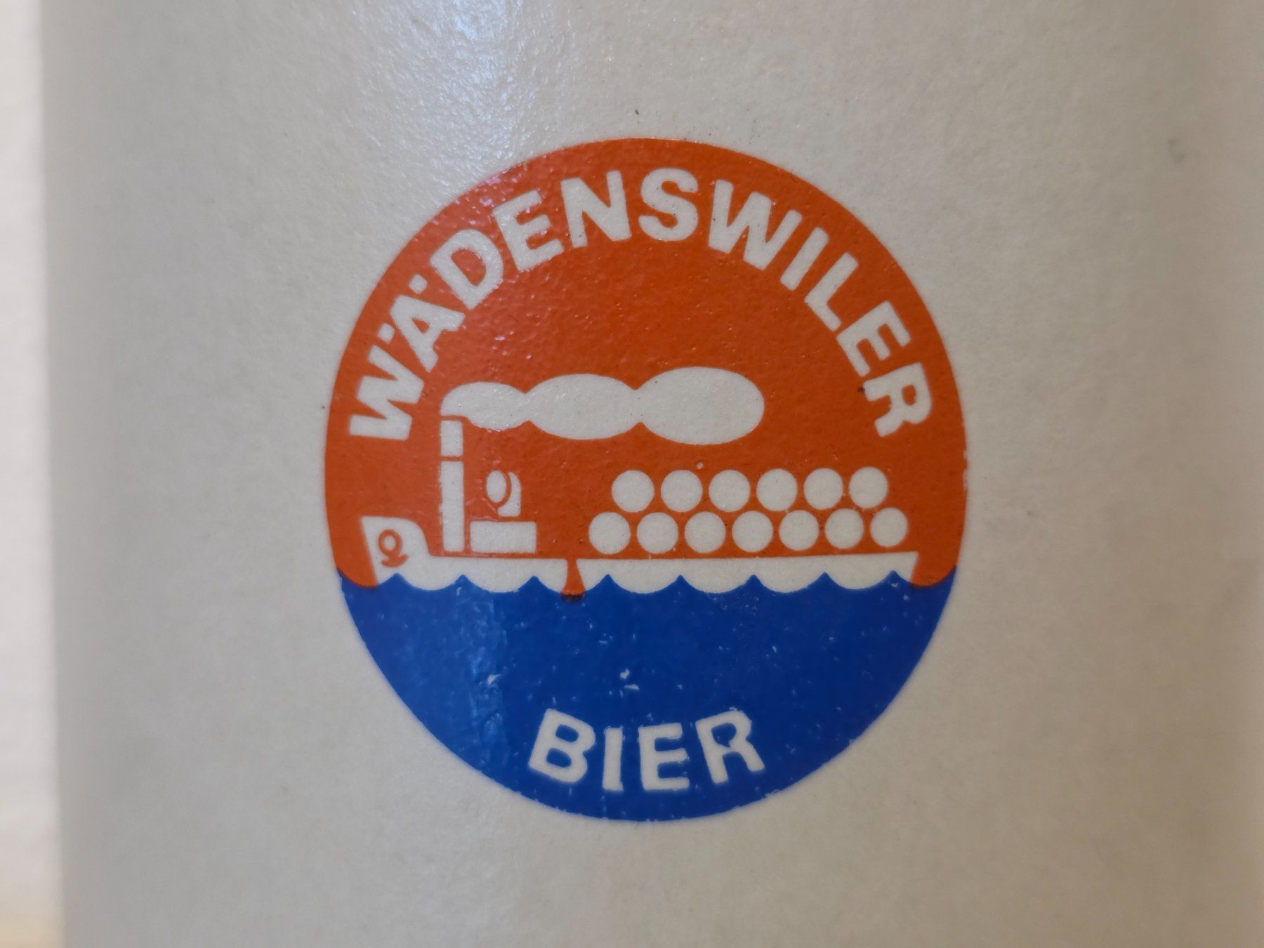 Bicchieri: Wädenswiler Bier Steingut Bierkrug / Humpen – Usato da Lommis venduto da 0815undmehr 1