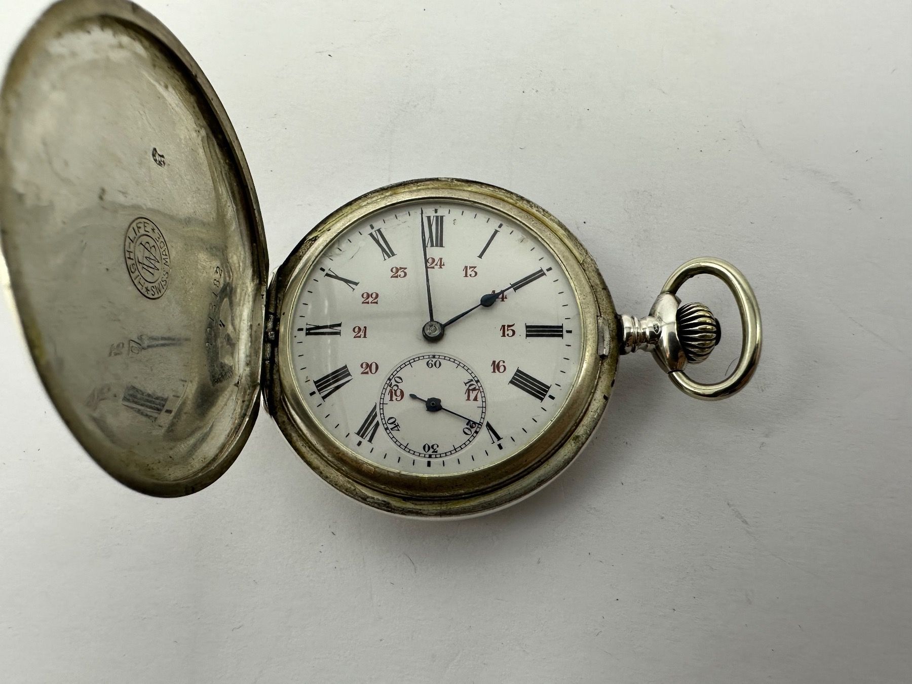 Uhren: Berna  Silber Taschenuhr ref. 2013182 – Gebraucht aus Brüttisellen von AlphaOmega05