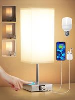 achttischlampe Touch Dimmbar, Tischlampe mit Ladefunktion