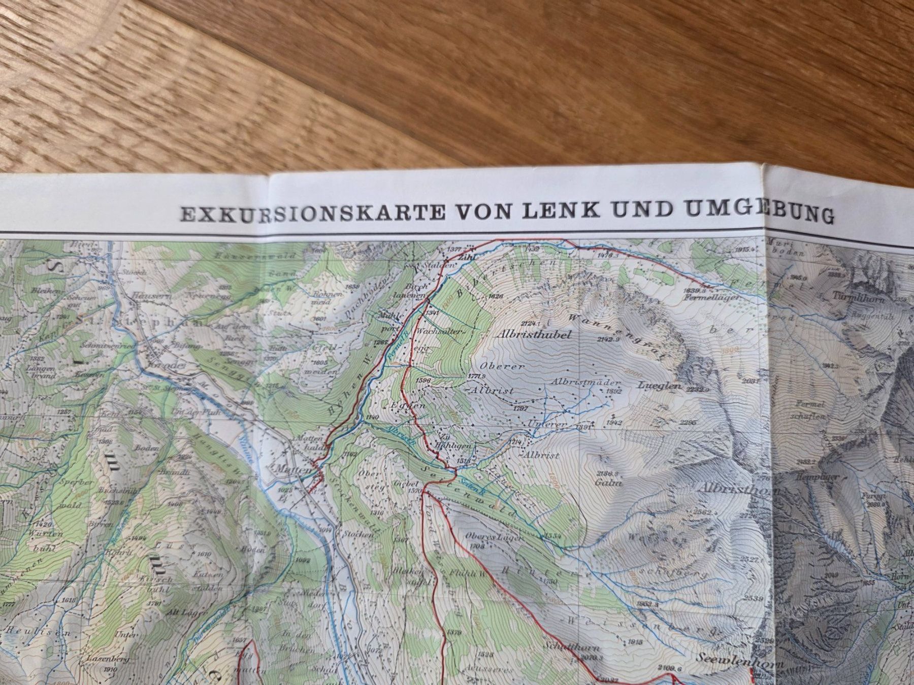 Cartine & Atlanti: Vintage Exkursionskarte Lenk 1965 – Usato da Walterswil BE venduto da Lonitti 1