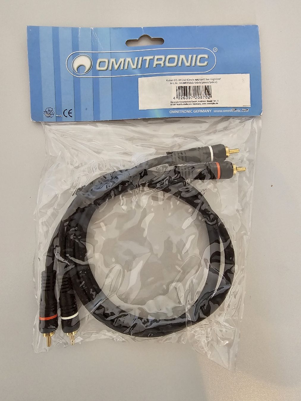 Câbles: OMNITRONIC AUDIO CABLE – Neuf avec emballage d'origine à Bern par oscarAC