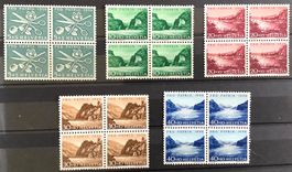 1956 Pro Patria Viererblock Satz **