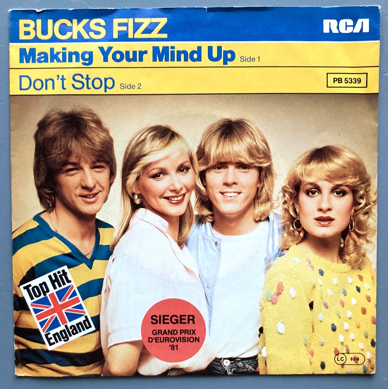 Vinyles: BUCK FIZZ - MAKING YOUR MIND UP – D'occasion à Poliez-Pittet par Newtown-Records 1