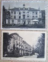 2 AK SCHLOSS HAUSBADEN/HOTEL SOMMER, BUDENWEILER 1913/1922
