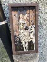 Tableau avec un zèbre