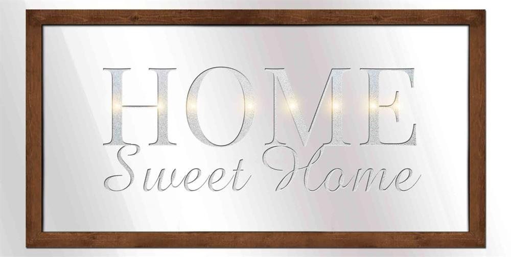 Alle Dekorationen: LED Spiegel mit Schriftzug Home 40 cm – Neu und originalverpackt aus Oensingen von Liquidations-Shop