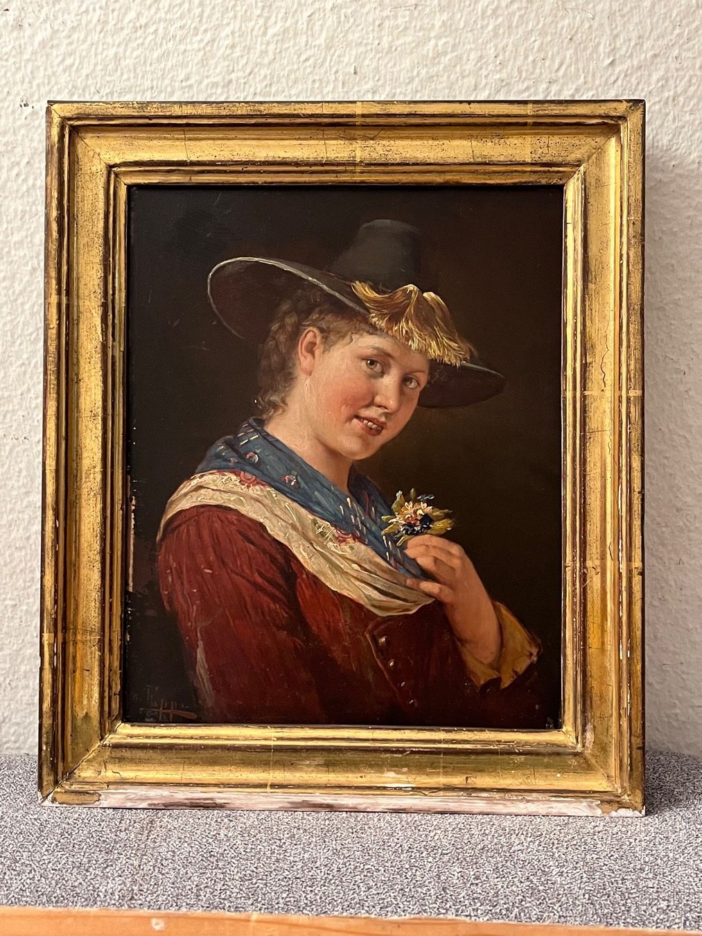Dipinti: RUDOLF EPP (1834 Eberbach- 1910 München) Wunderschöne Stück – Usato da Basel venduto da PAUL_ART 1