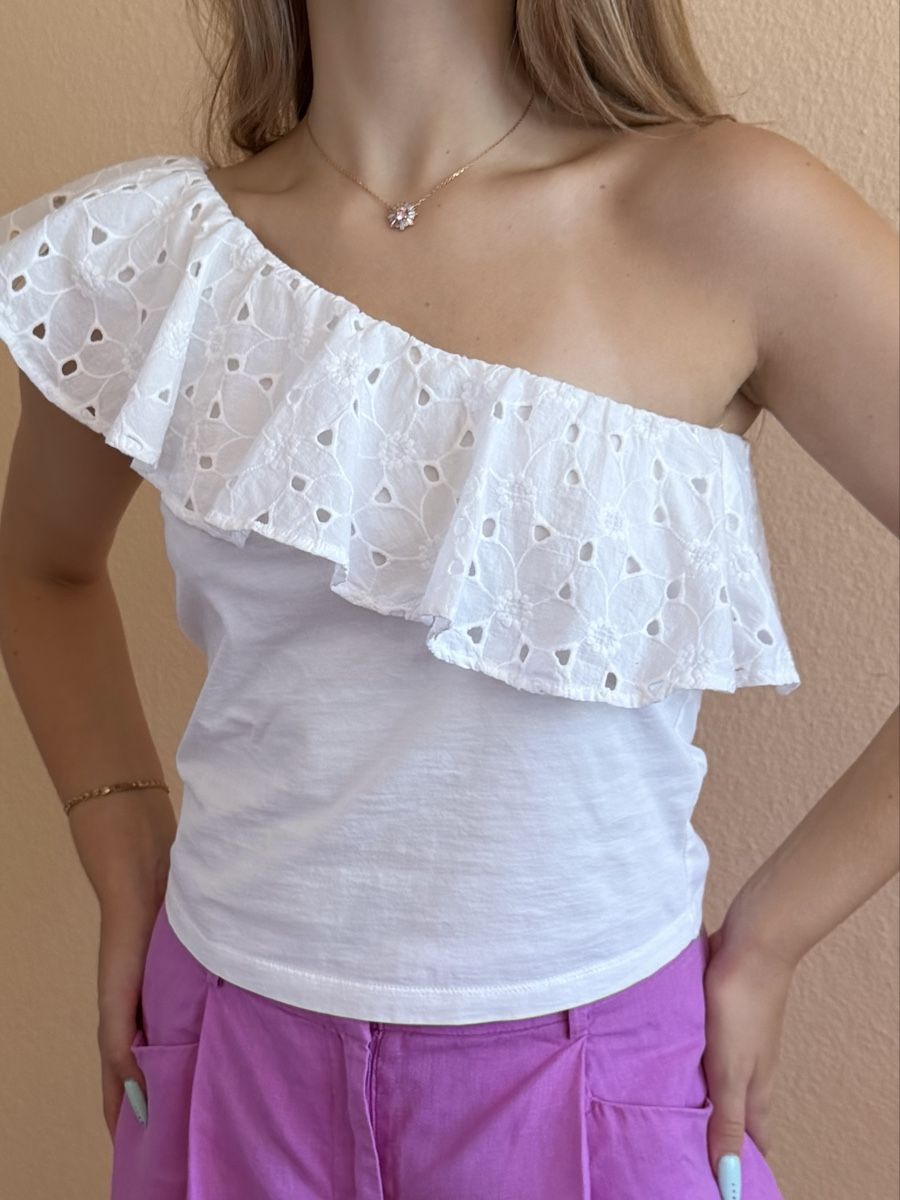 Mango T-shirt: MNG ONE-SHOULDER TOP – Nuovo e nell'imballaggio originale da Puplinge venduto da yav_9r9f 2