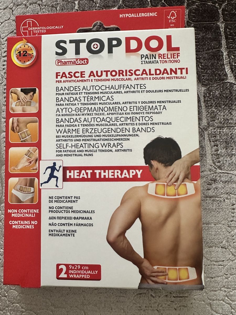 Attrezzature mediche: Pharmadoct StopDol selbstklebendes Wärmepflaster – Nuovo e nell'imballaggio originale da Frümsen venduto da Swissline90 1