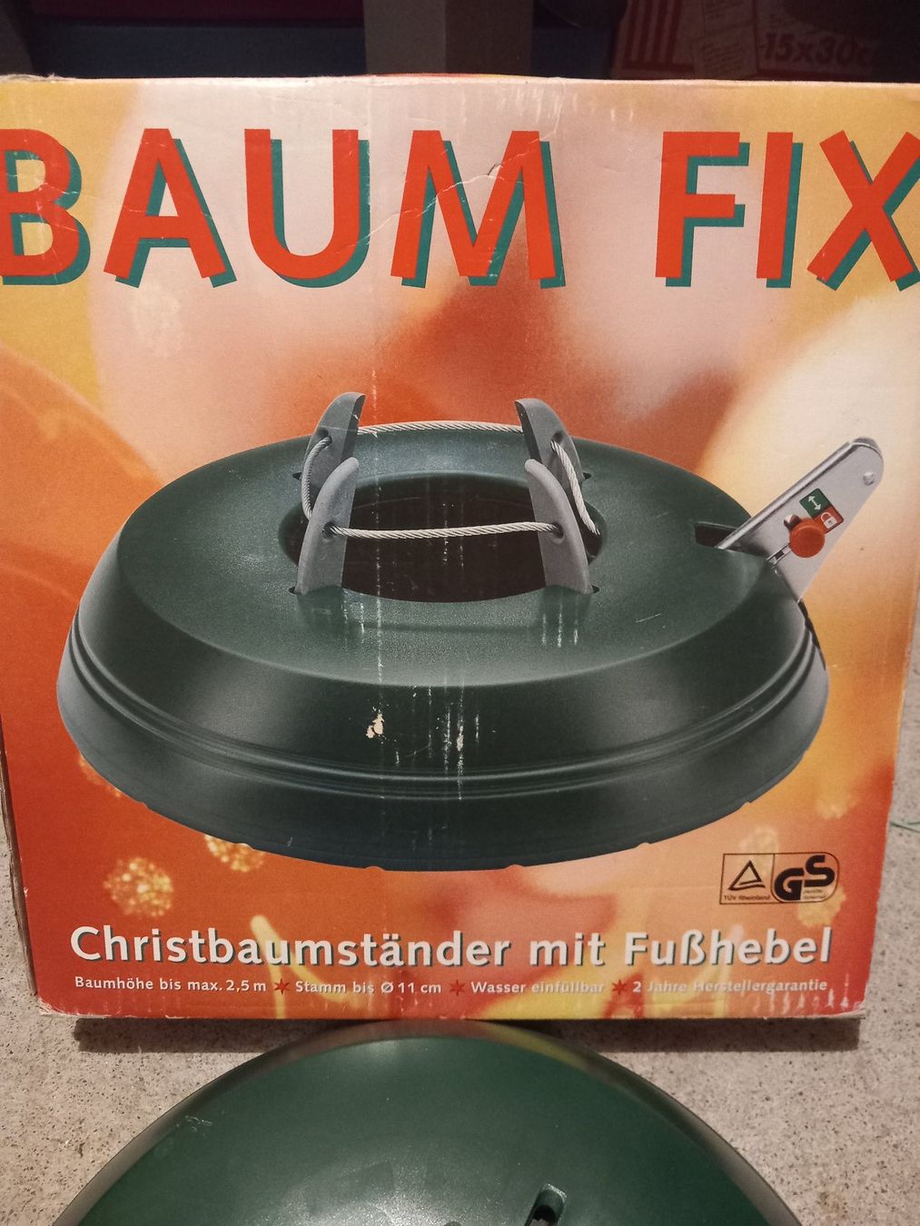 Basi per albero di Natale: praktischer Weihnachtsbaumständer mit Ein-Seilzugtechnik – Usato da Lindau venduto da san_kg2j 1