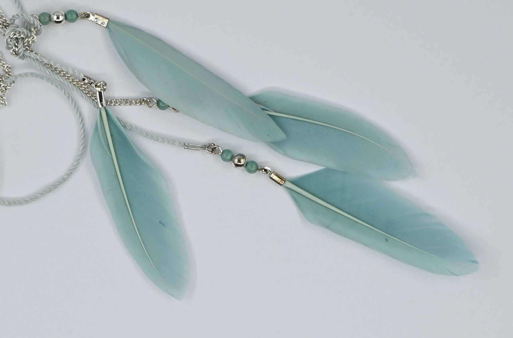 Catenine: Federkette, mit blauen Federn – Usato da Dürnten venduto da pema28 3