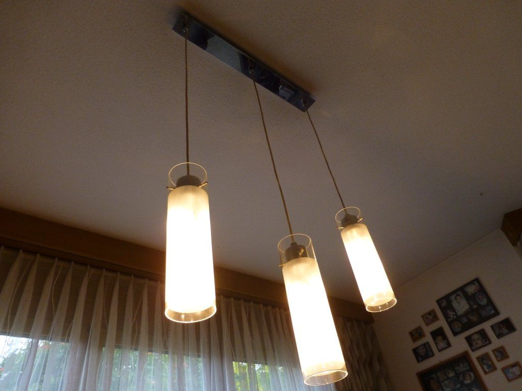 Lampade: Hängelampe mit 3 Glas-Zylindern – Usato da Zetzwil venduto da Stritzi 1