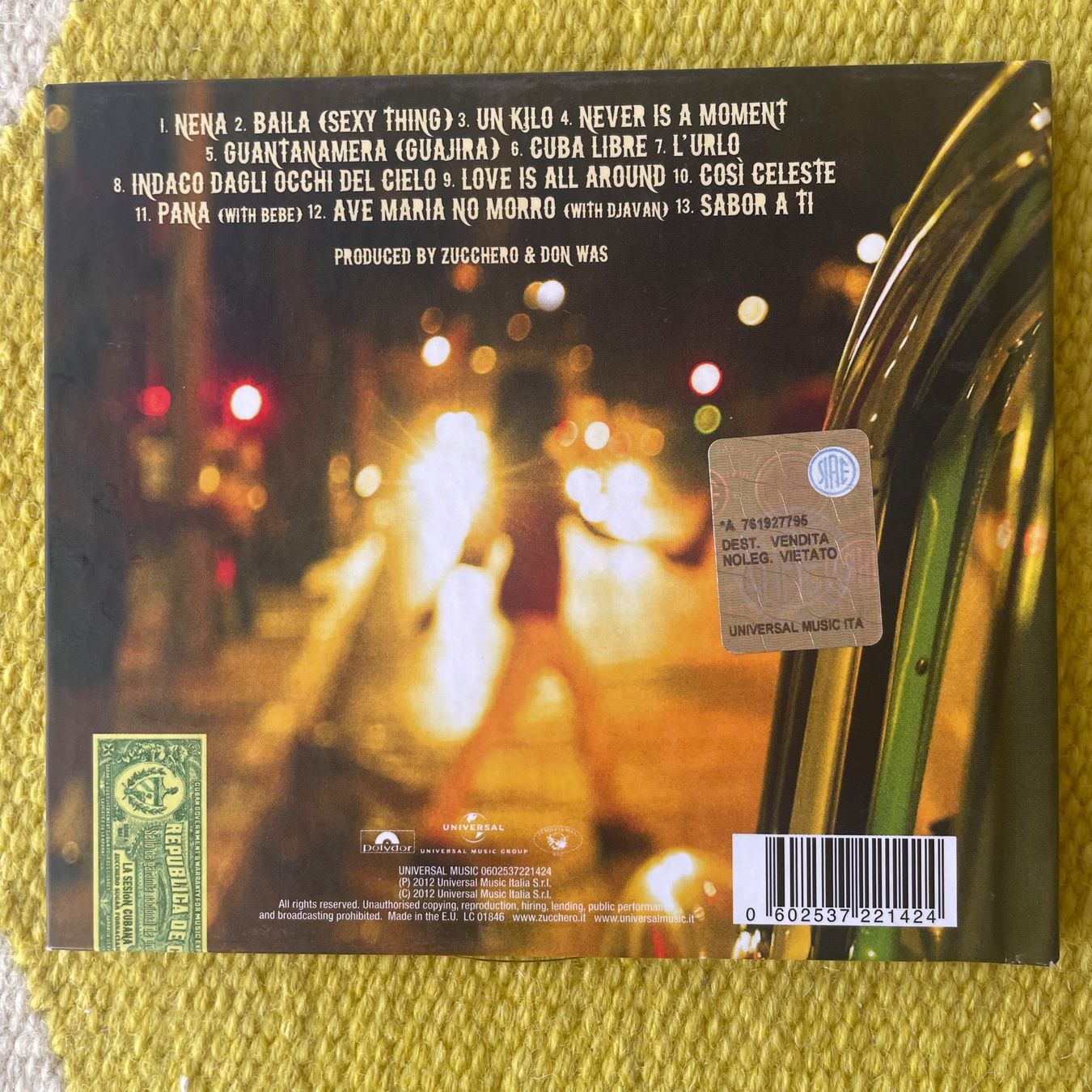CD: ZUCCHERO-BÜCHLEIN LA SESION CUBANA – Usato da Rorschacherberg venduto da CD-Roli 1