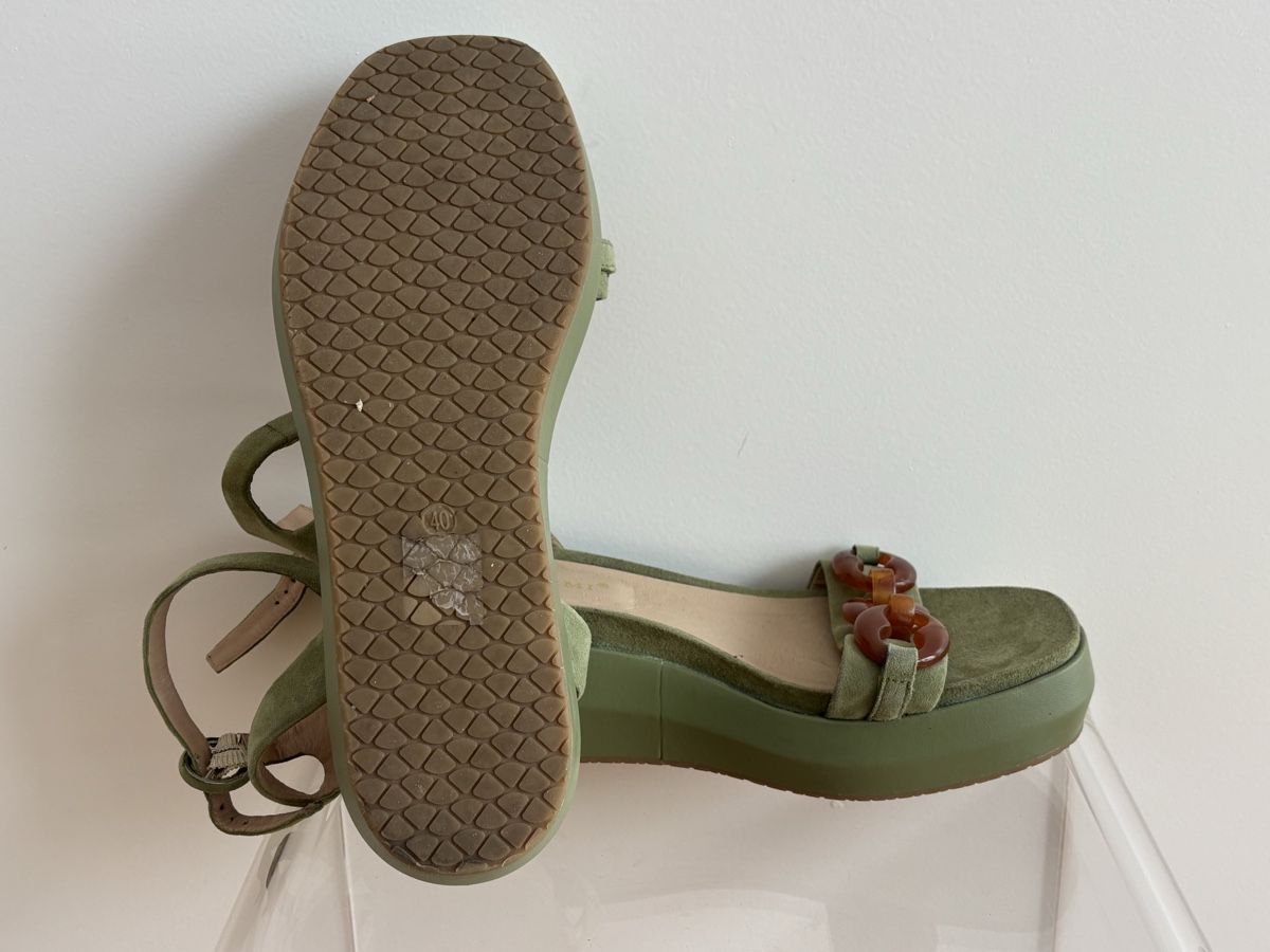 Scarpe da donna: Sandales compensées vertes (40) – Nuovo (secondo la descrizione) da Lausanne venduto da HelenaK 6