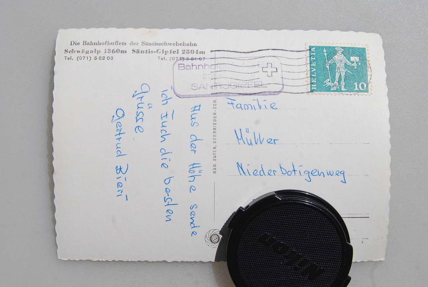 Cartoline postali: AK Säntis 1962 – Usato da Rüfenacht BE venduto da Toro06 1