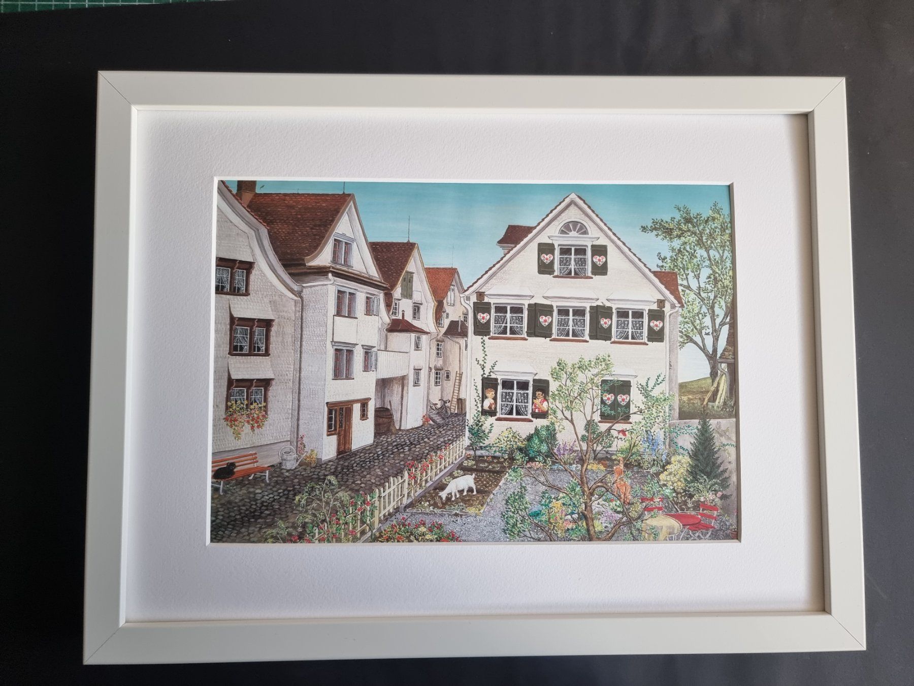 Foto & Immagini: FLÖCKLI DAS GEISSLEIN BILD VON LILLY LANGENEGGER – Usato da Gersau venduto da grafik-kunst