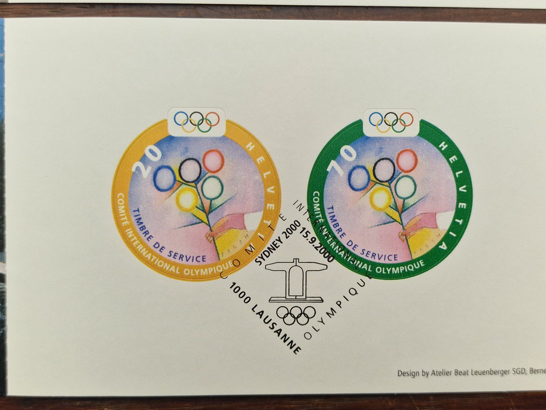 Tutti i francobolli: Markenheftchen 2000 Sydney + Dienst  0-M1 + 0-103 ET – Usato da Aesch LU venduto da briefmarken.uray 3