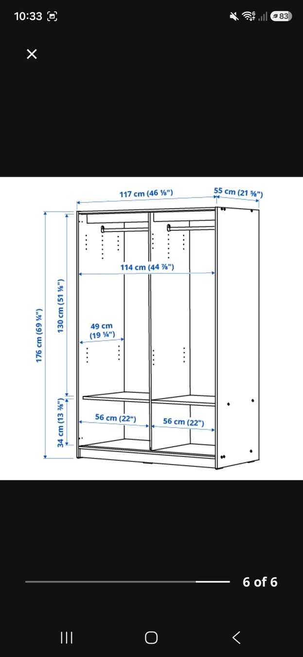 Armoires: Ikea Kleppstad Kleiderschrank – D'occasion à Zürich par dil_9crq 4