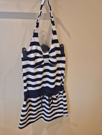 Sommerliches Neckholder Kleid mit Streifen,  Gr. 36