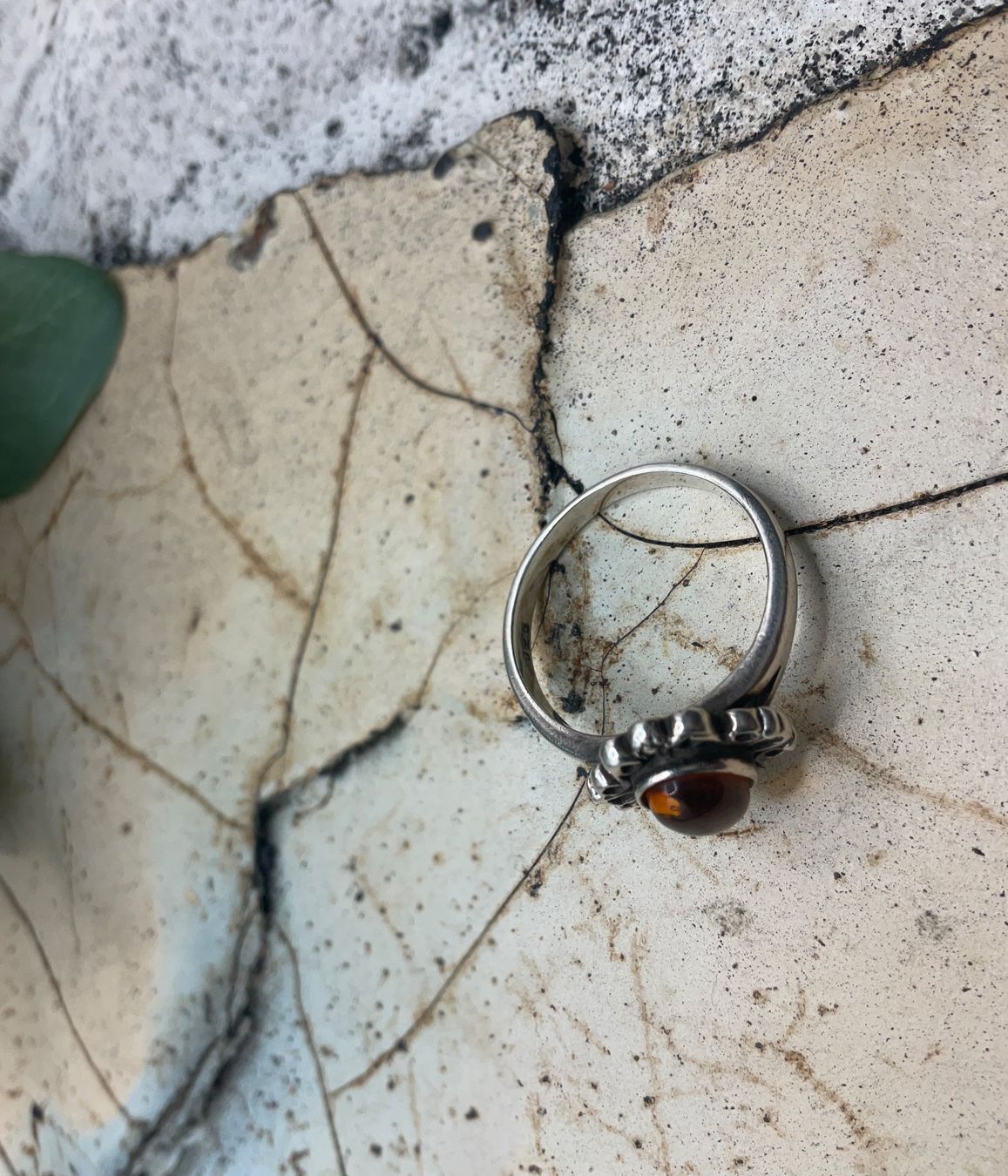 Ringe: Antiker Bernsteinring, in Sterlingsilber, Gr.59 – Gebraucht aus Luzern von S.Kern01 3