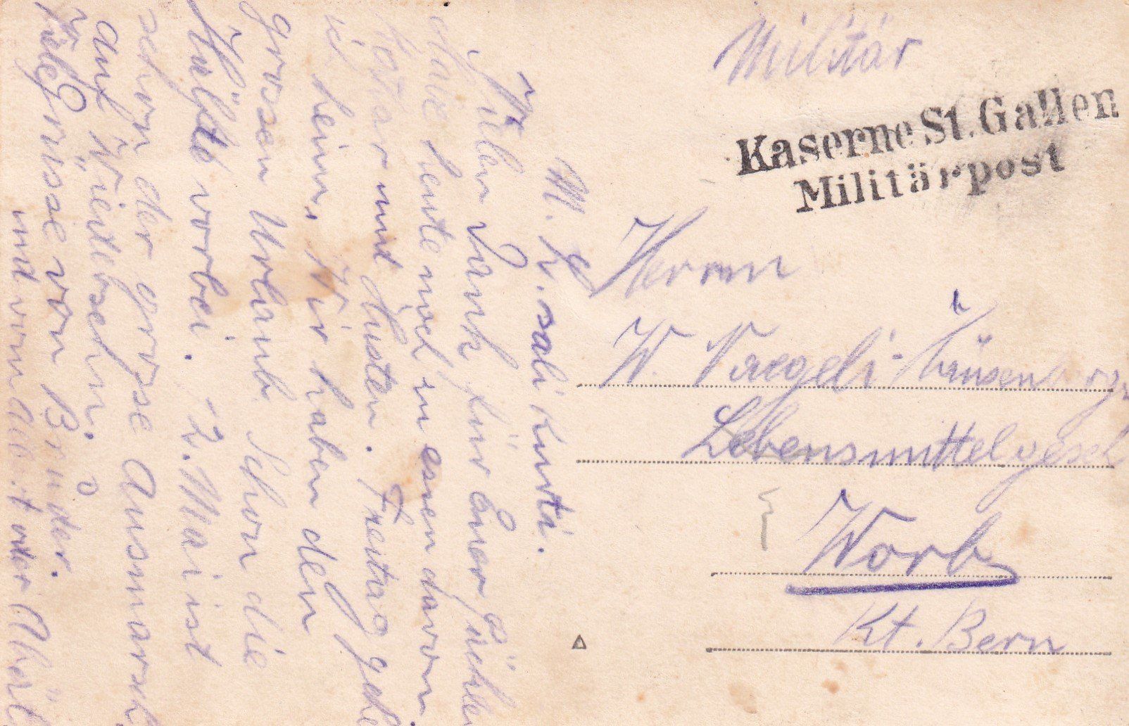 Tutti i francobolli: Militärpost Kaserne St.Gallen – Usato da Birsfelden venduto da Sakurajima 1