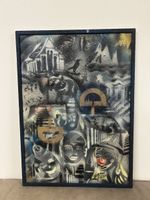 Gemälde signiert / datiert 98 Unikat Kunst Bild, Fred Gerber