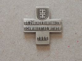 Abzeichen Kantonal Schwingfest Schwingen Pfäffikon ZH 1965