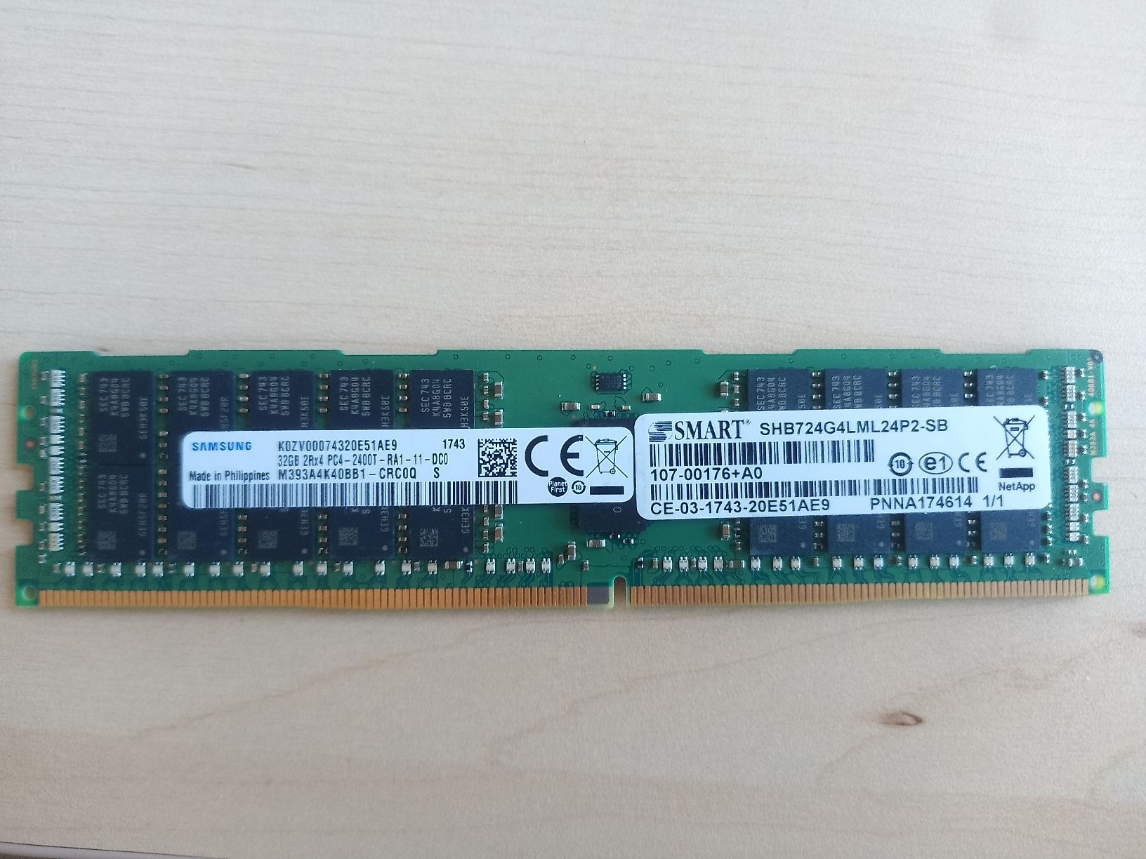Samsung Memoria / RAM: 256GB SERVER RAM DDR4 ECC 8x32GB Samsung 2400MHz RDIMM – Nuovo (secondo la descrizione) da Rheinfelden venduto da tho_fk2k 3