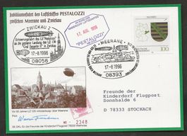 Ballon 1996 Deutschland Meerane Zwickau Luftpost
