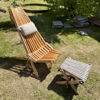 EcoFurn | Eco Chair inkl. Beistelltisch, Lärche geölt