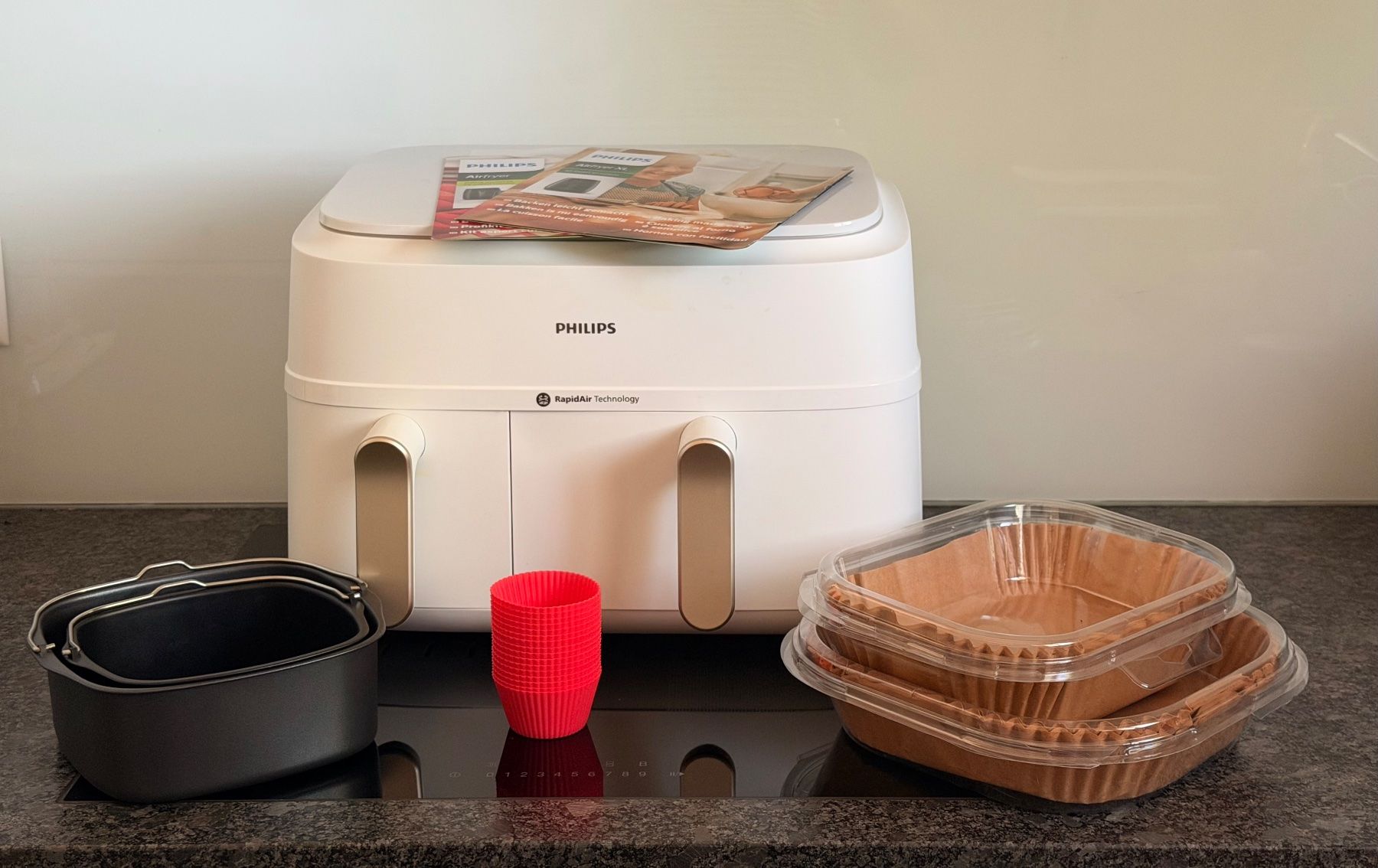 Philips Elettrodomestici da cucina: Philips Dual Basket Airfryer NA353/19 – Usato da Onnens FR venduto da koala2013