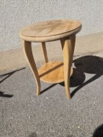Blumentisch Holz rund 41 cm Höhe gebrauchter Zustand