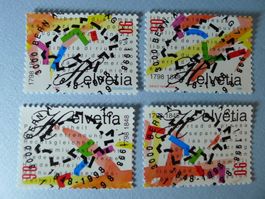 1998 Sondermarken Bundesstaat et Vollstempel 933-936