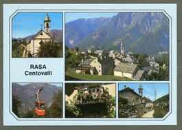 AK col Rasa TI Centovalli 5-fach- Mehrbildkarte ≈ 1980 
