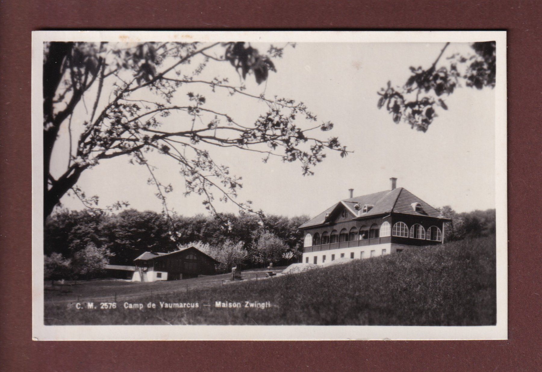 Ansichtskarten: Camp de VAUMARCUS - Maison Zwingli - 1932 – Gebraucht aus Pully von nicecards