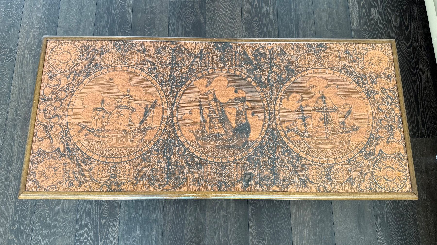 Tables: Couchtisch mit Bronzemuster – D'occasion à Wilen b. Wollerau par gpanzera 1