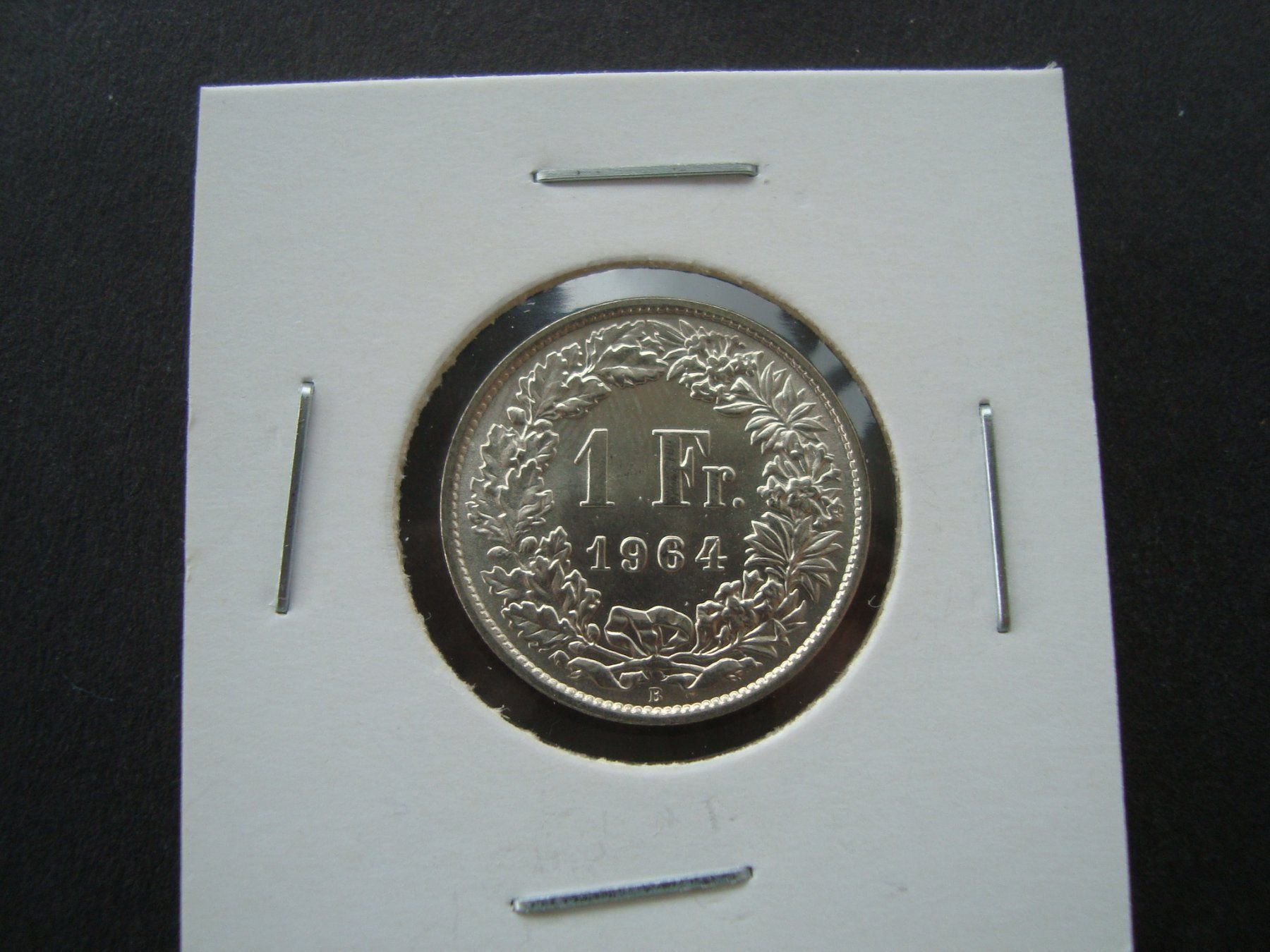 Tutti le monete: 1  Fr  1964  Silber  stempelglanz – Nuovo e nell'imballaggio originale da Gelterkinden venduto da Cakir