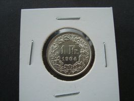 1  Fr  1964  Silber  stempelglanz
