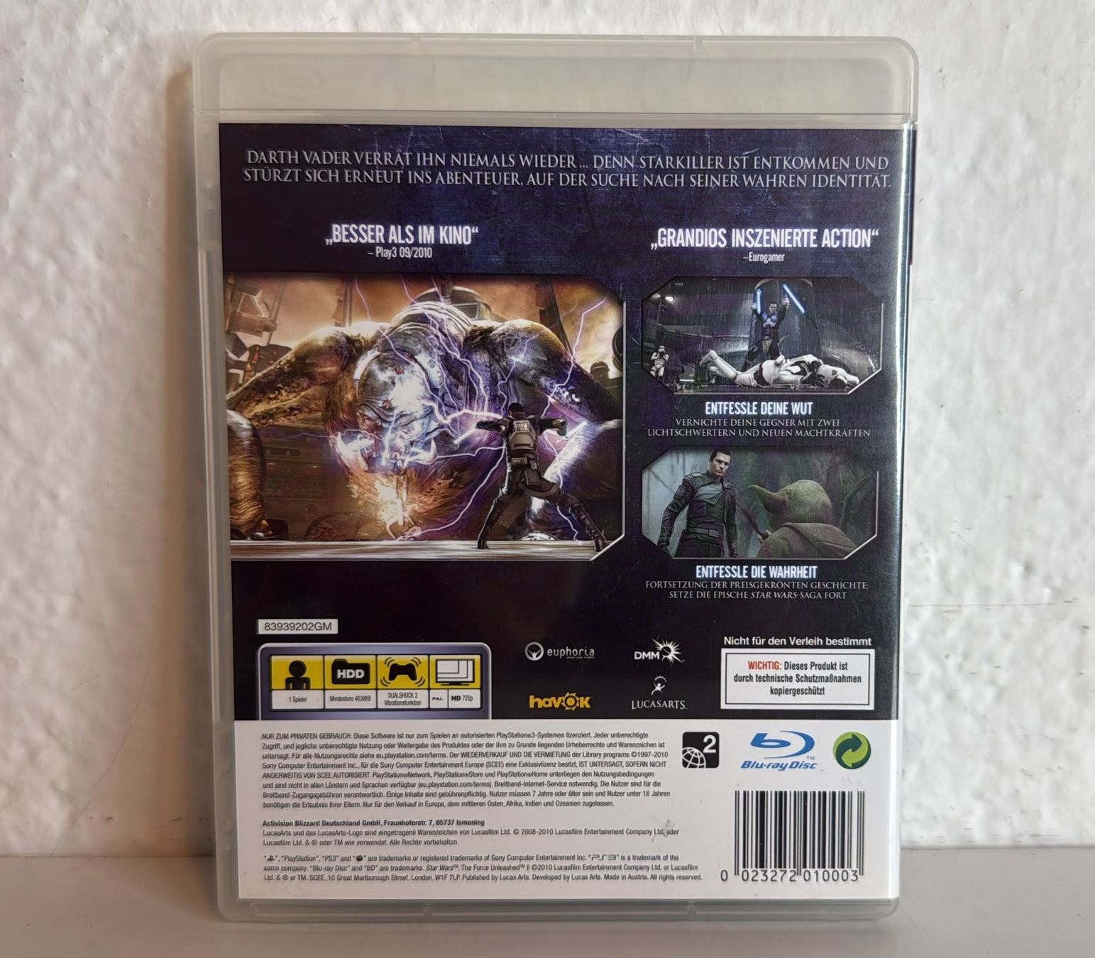 Spiele: Star Wars The Force Unleashed 2 PS3 Spiel  – Gebraucht aus Ehrendingen von lax21 1
