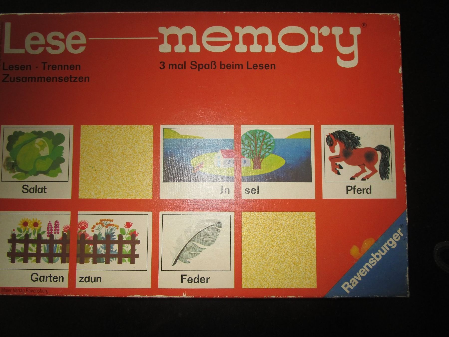 Ravensburger Giochi: Memory und Lesememory 3 Teilig – Usato da Mülligen venduto da gipseli
