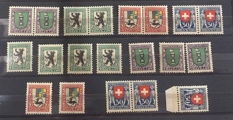 Tutti i francobolli: Pro Juventute 1925; Serie postfrische Paare/Einzelmarken – Usato da Sirnach venduto da Melisangi