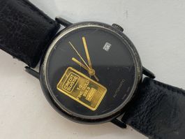 1 Gramm Goldbarren -Uhr Automatik läuft nur kurz /i378