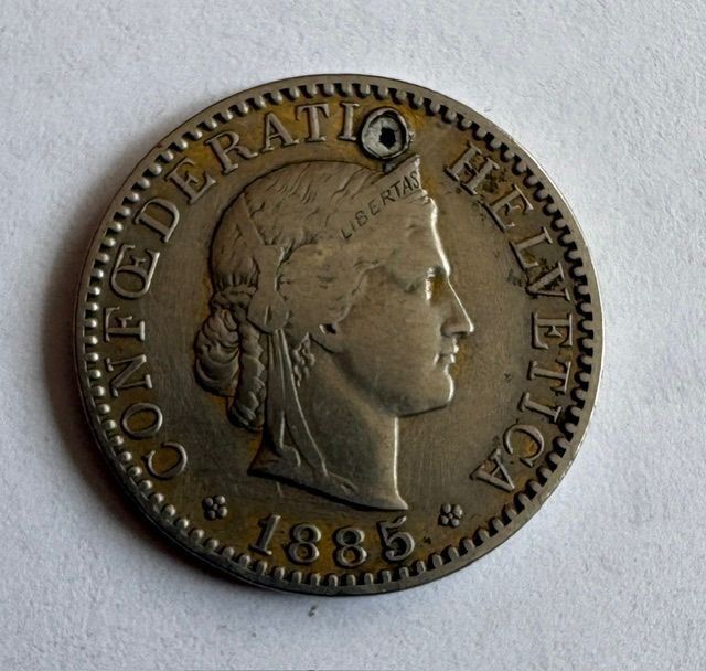 Tutti le monete: 20 Rp 1885 – Usato da Zürich venduto da T62om 1