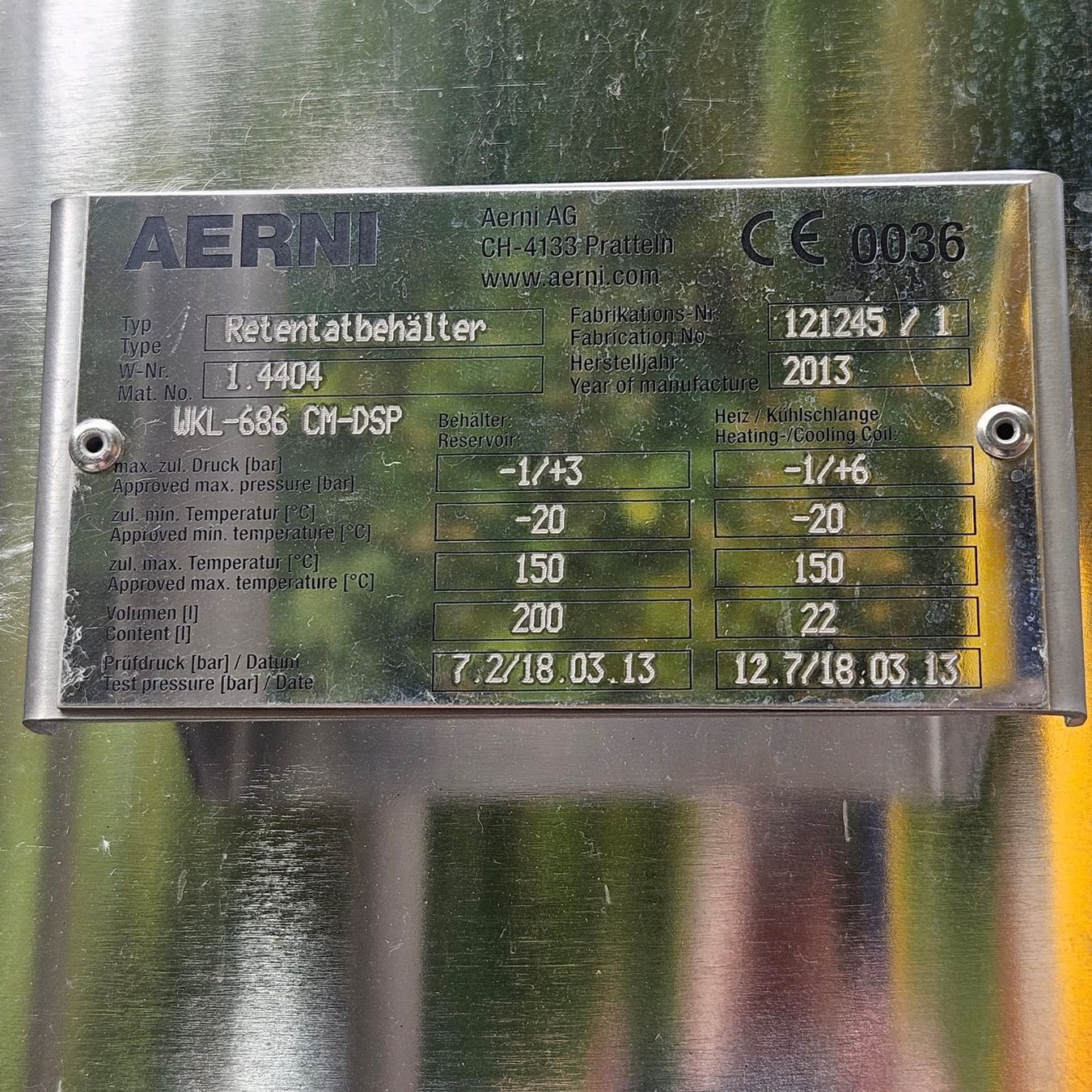 Accessori da laboratorio: AERNI Retentatbehälter WKL-686 cm-dsp – Usato da Niederdorf venduto da LeptonAG_Labor 7