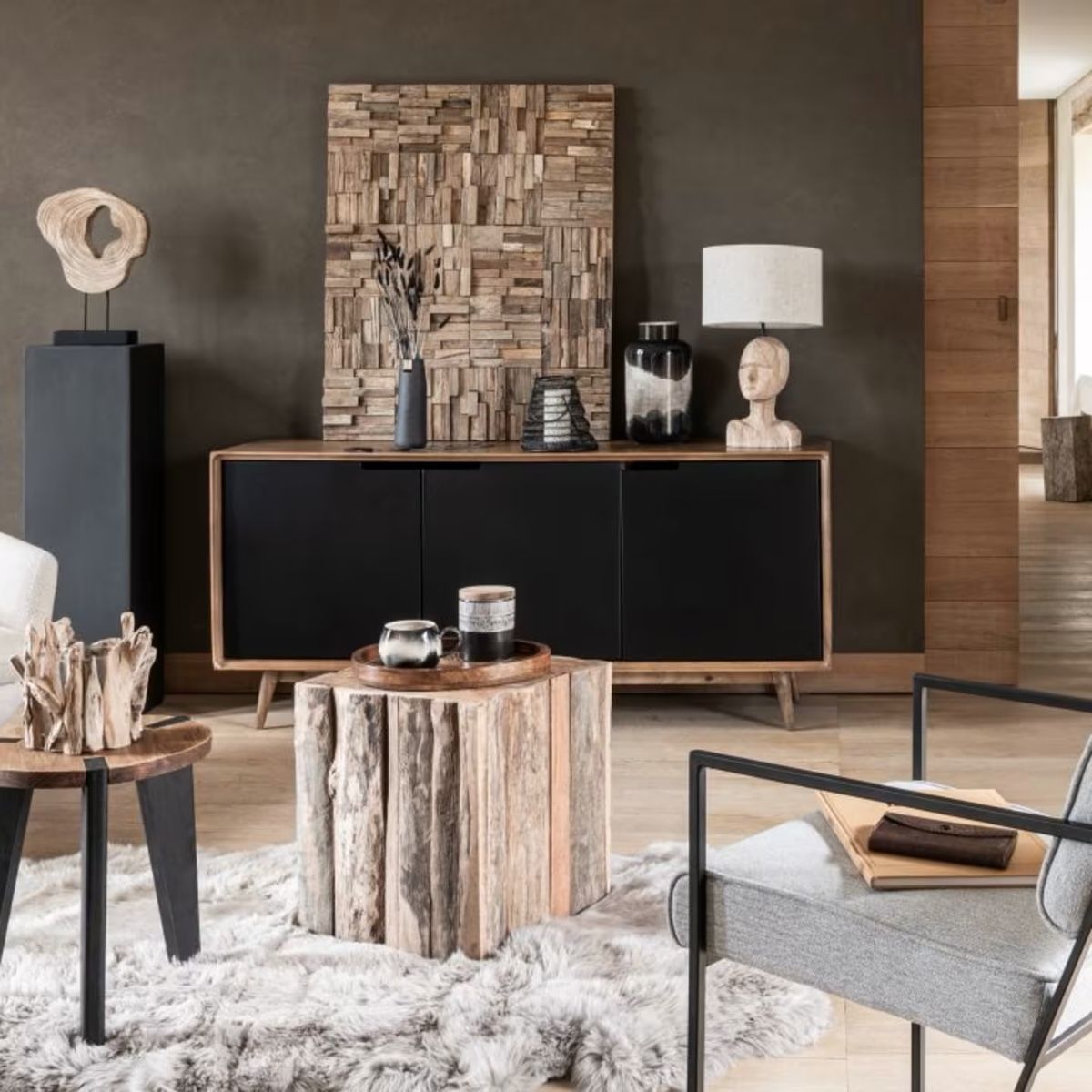 Maisons du monde Büffets: Design Sideboard Maison du Monde Mangoholz – Gebraucht aus Winterthur von JB_Design_Archive 7