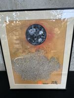 Tableau Abstrait Lune et Sable par J.Marchand '99